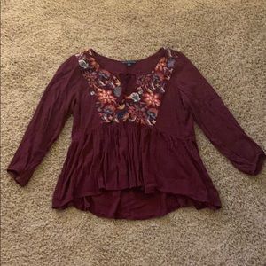 blouse with embroidery